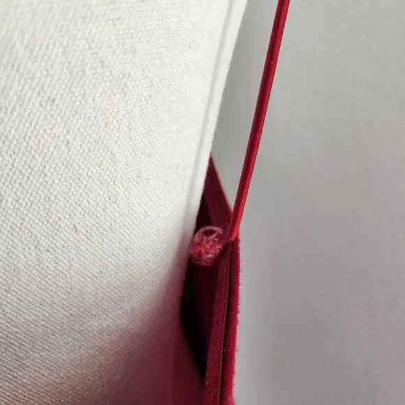 Vintage Y2K City Triangles Red Ruched Maxi Prom Dress Stretchy Spaghetti Strap S - Picture 10 of 13